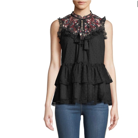 Kate Spade Camelia Embroidered Lace Floral Shirt - Picture 8 of 10